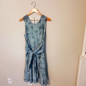 Amount Vert Dress, Medium, light teal